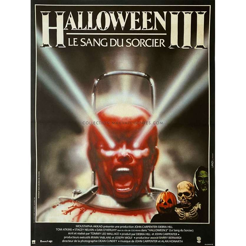 HALLOWEEN III SEASON OF THE WITCH Original Movie Poster- 15x21 in. - 1982 - Tom Atkins, Tommy Lee Wallace