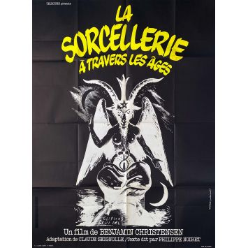 HAXAN Rare Movie Poster 47x63 in - 1922/R1960 - Benjamin Christensen, Witchcraft !