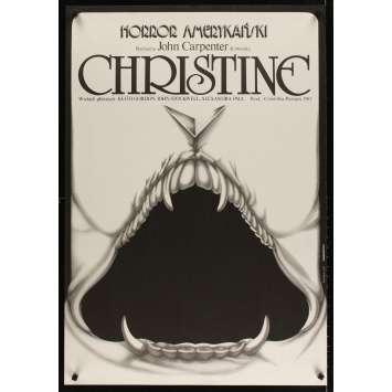 CHRISTINE Polish Movie Poster 27x38 '85 Stephen King, John Carpenter, creepy different art by Erol! CHRISTINE Polish Movie Poster 27x38 '85 Stephen King, John Carpenter, creepy different art by Erol!