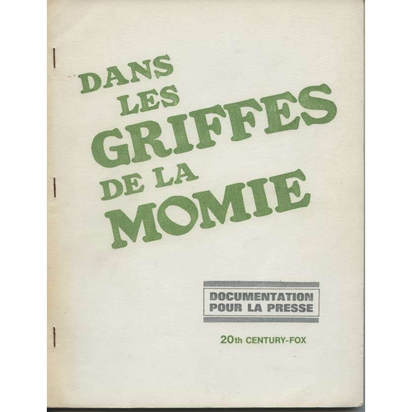 DANS LES GRIFFES DE LA MOMIE Dossier de presse original FR '66 Hammer, John Gilling Pressbook
