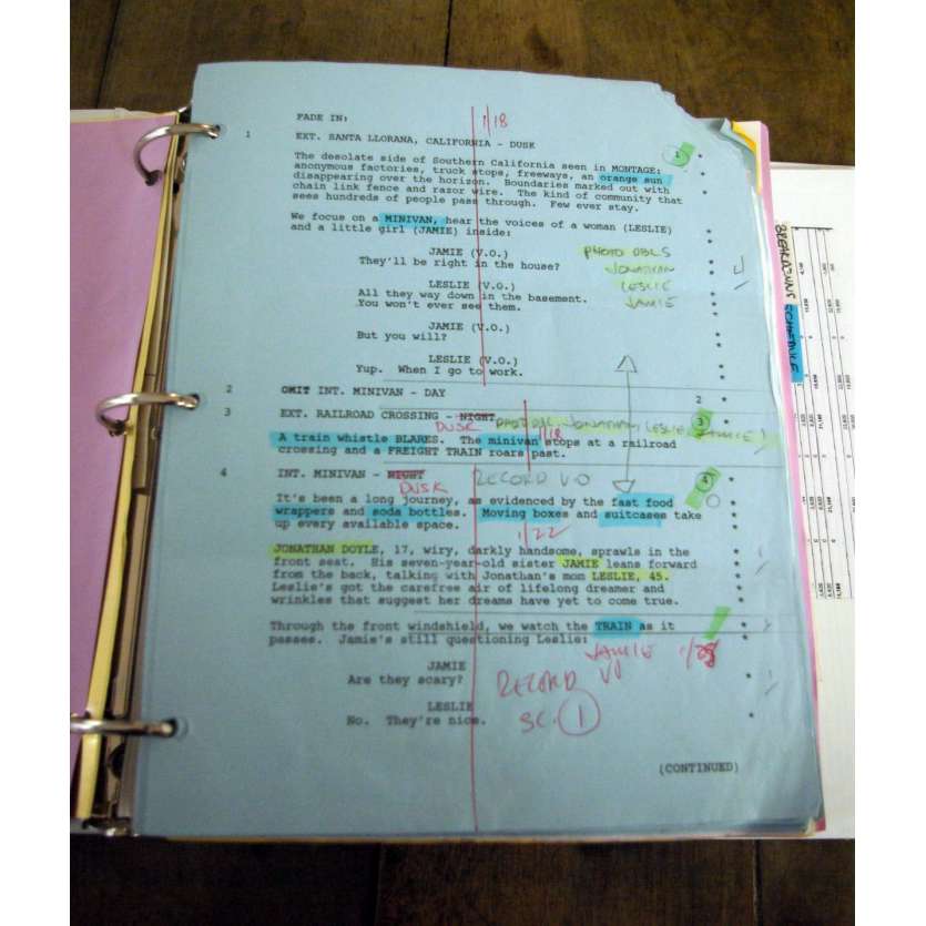 MORTUARY Bible de  Production annotée '05 Tobe Hooper, Movie script