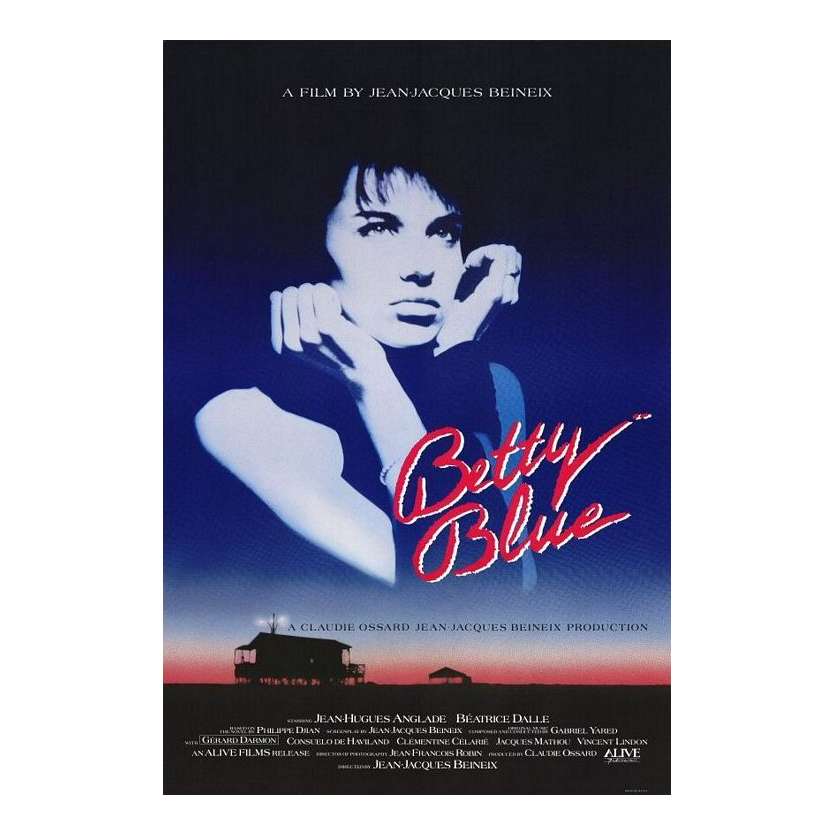 37.2 LE MATIN Affiche US '86 Beinex, Bétarice Dalle, Betty Blue Movie Poster