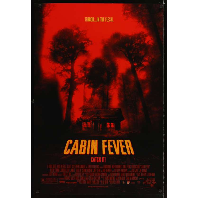 CABIN FEVER Affiche Américaine '02 Eli Roth cabin in the woods poster