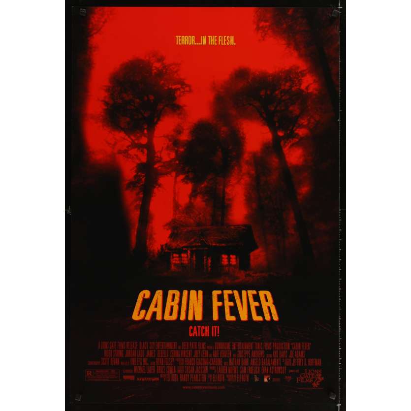 CABIN FEVER movie poster 1sh '02 Eli Roth cabin in the woods