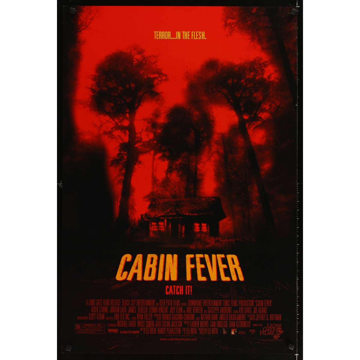 CABIN FEVER movie poster 1sh '02 Eli Roth cabin in the ...
