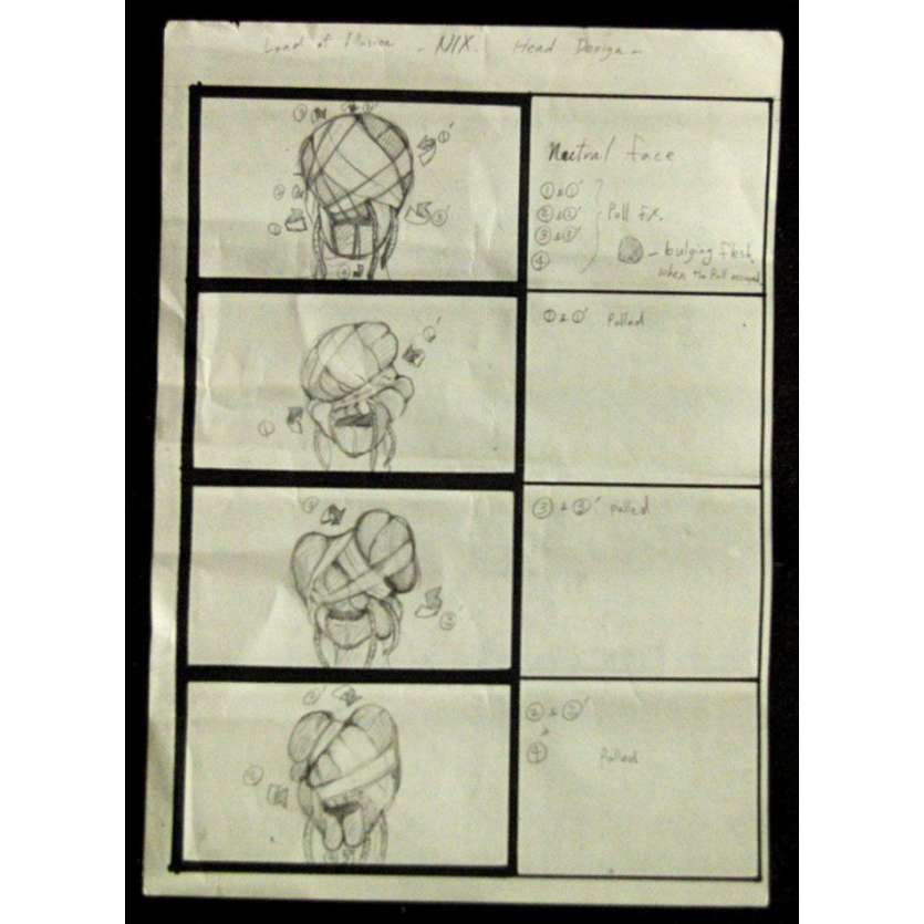 LE MAITRE DES ILLUSIONS Storyboard Original USA '95 Clive Barker