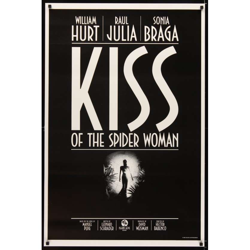BAISER DE LA FEMME ARAIGNEE Affiche US '85 William Hurt, Raul Julia movie poster