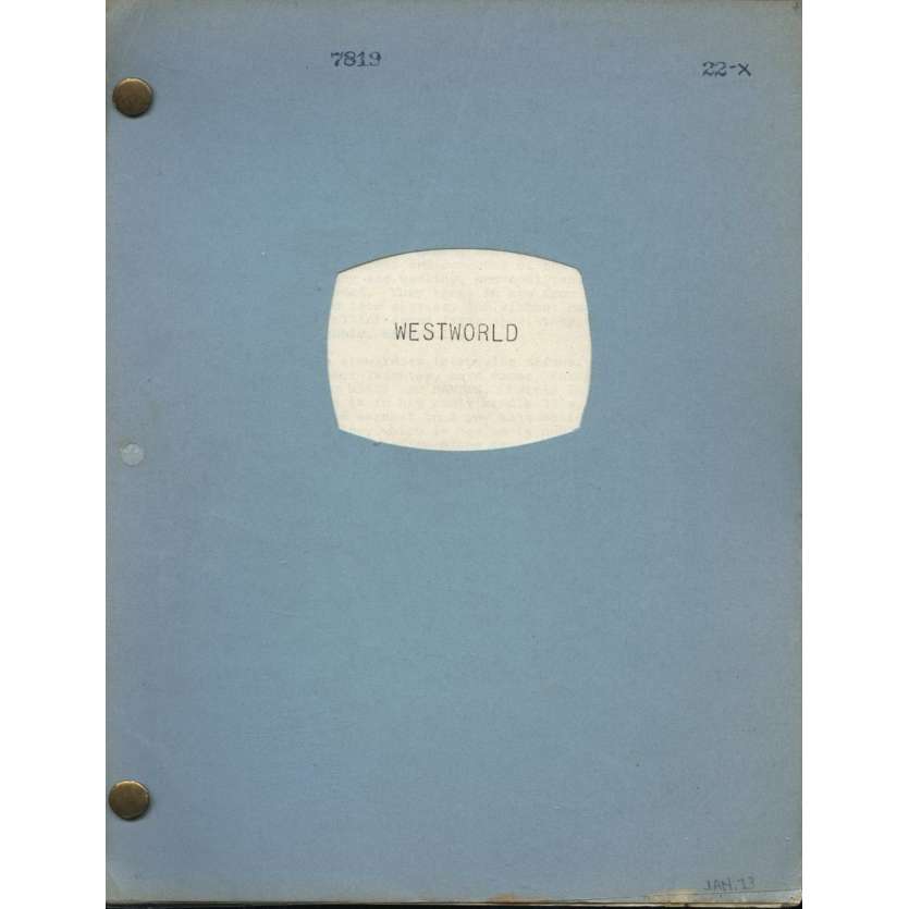 MONDWEST Scénario de production '73 Michael Crichton Movie Script