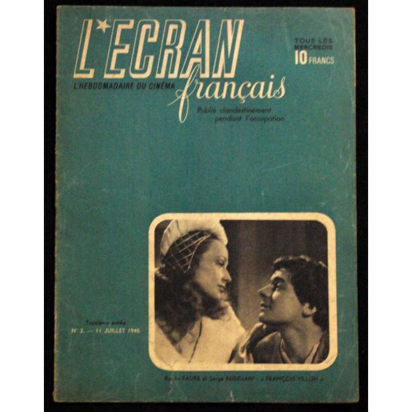 L'Ecran Français – N°002 – 1945 – Serge Reggiani