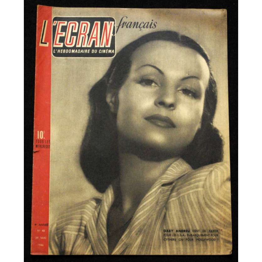 L'Ecran Français – N°048 – 1946 – Gaby Andreu