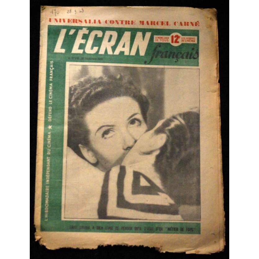 L'Ecran Français – N°170 – 1948 – Gaby Sylvia