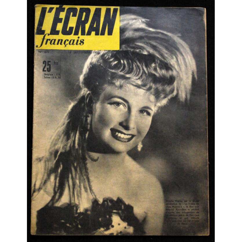 L'Ecran Français – N°271 – 1950 – Arlette Poirier