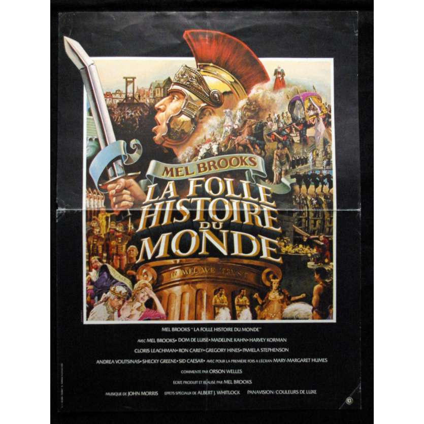 'LA FOLLE HISTOIRE DU MONDE Affiche 40x60 FR ''82 Movie Poster'