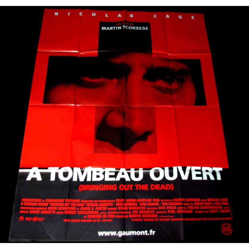 'A TOMBEAU OUVERT Affiche 120x160 FR ''99 Scorcese, Nicolas Cage Movie Poster'