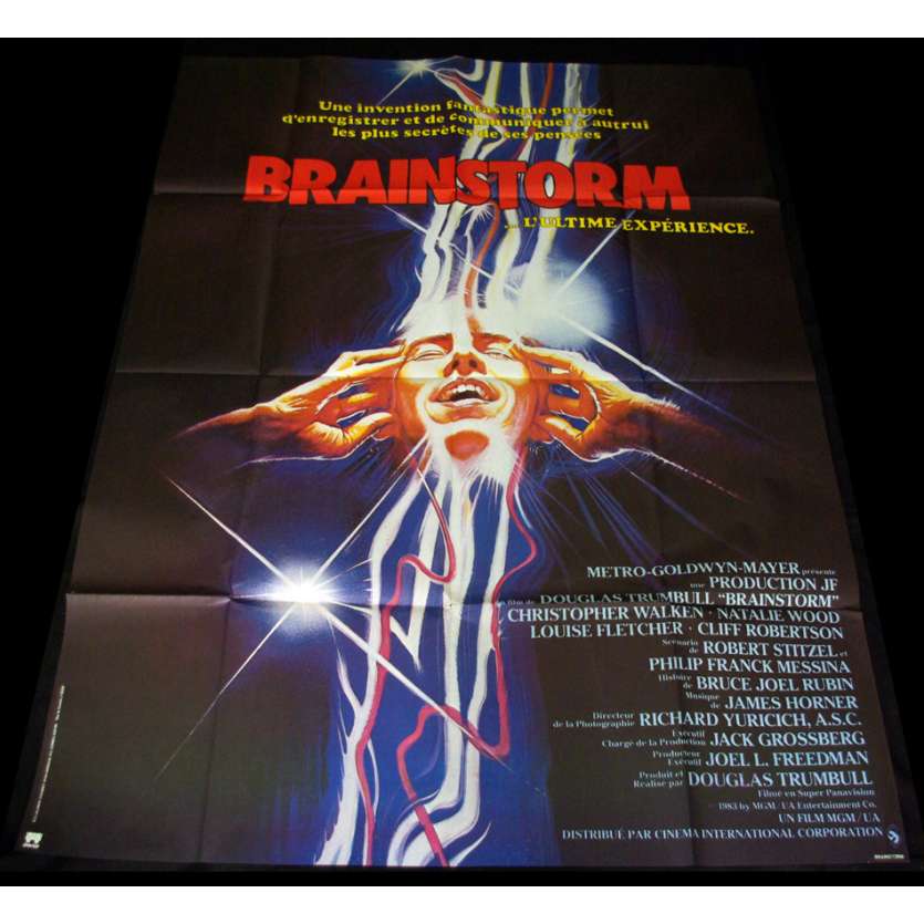 BRAINSTORM Affiche 120x160 FR Christopher Walken, Nathalie Wood Poster