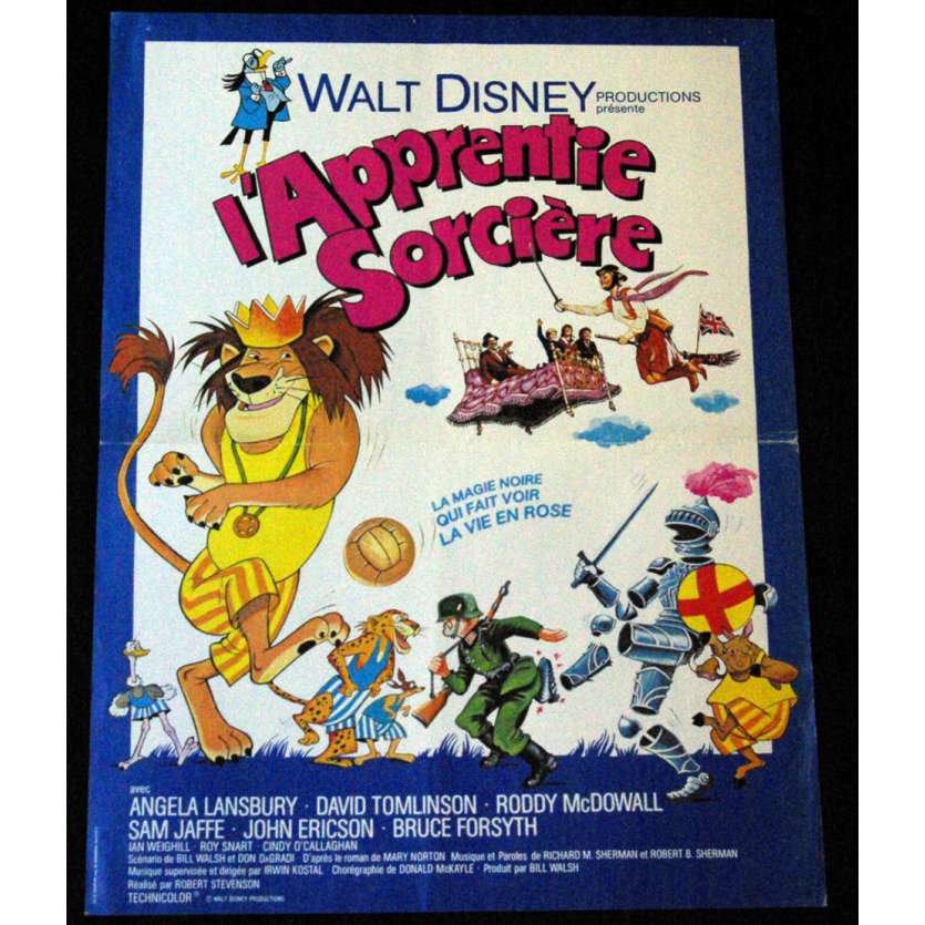 L'APPRENTIE SORCIERE Affiche 40x60 FR '71 Walt Disney Classic Movie Poster