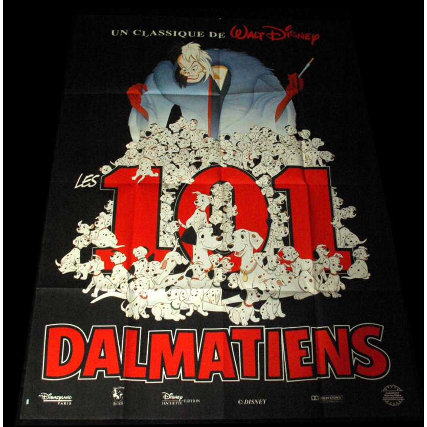 101 DALMATIENS Affiche 120x160 FR R80 Walt Disney Classic Movie Poster