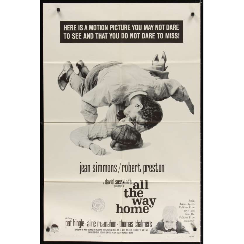 ALL THE WAY HOME Affiche Originale US '64 Movie poster