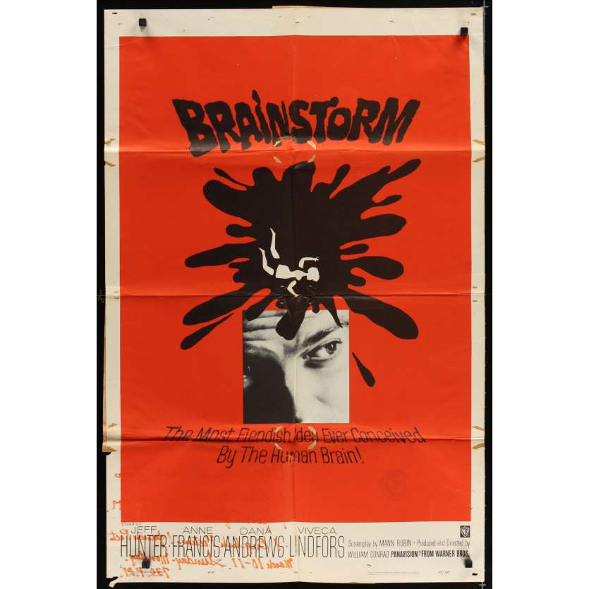 BRAINSTORM Affiche Originale US '66 Movie poster