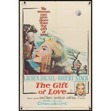 GIFT OF LOVE Affiche originale US '58 Lauren Bacall Movie poster