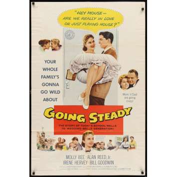 GOING STEADY Affiche Originale US '58 Alan Reed Movie poster