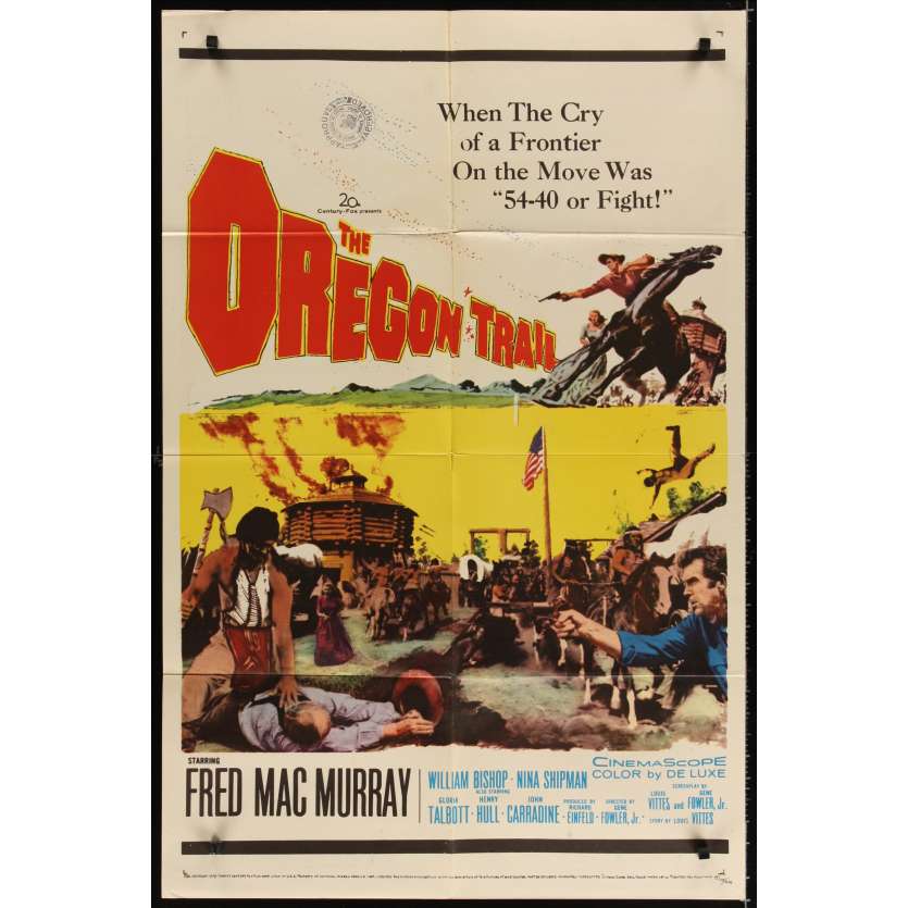 OREGON TRAIL Movie Poster '59 Fred Mac Murray