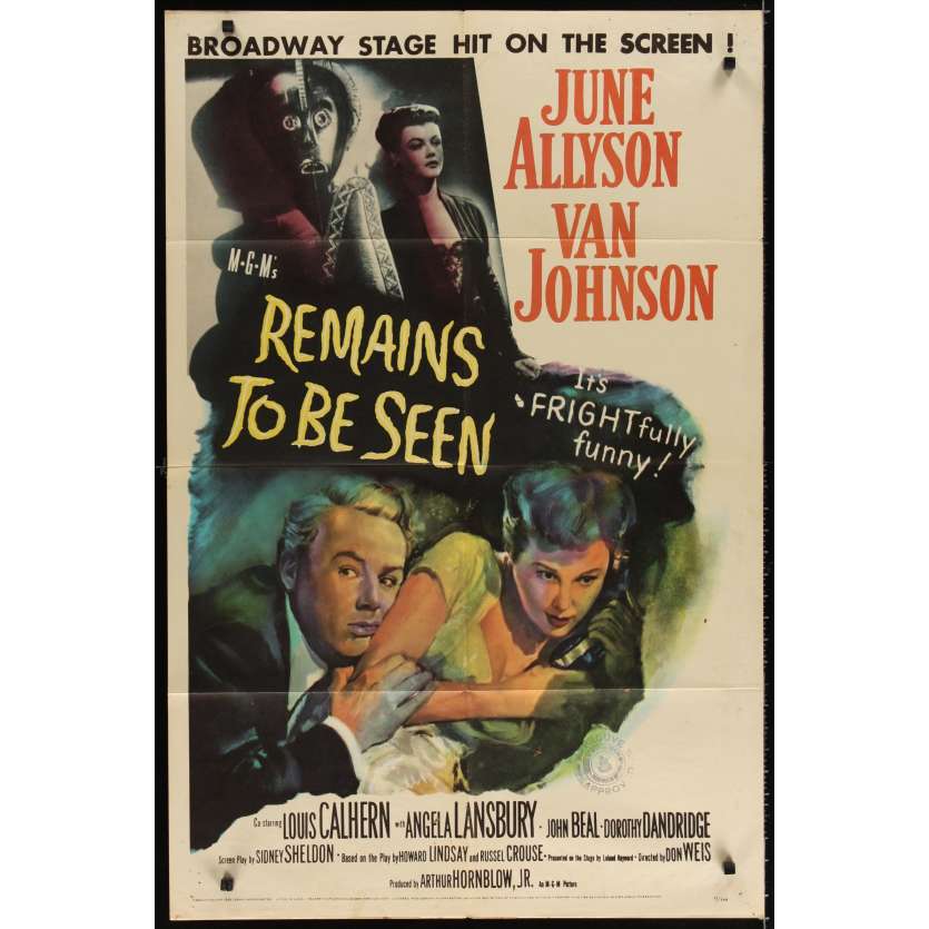 REMAINS TO BE SEEN Movie Poster '58 Van Johnson