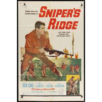 SNIPER RIDGE Affiche Originale US '61 Jack Ging Movie poster