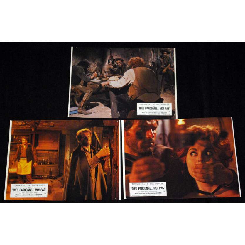 GOD FORGIVES… I DON'T ! Lobby cards FR '67, Terence Hill western spaghetti