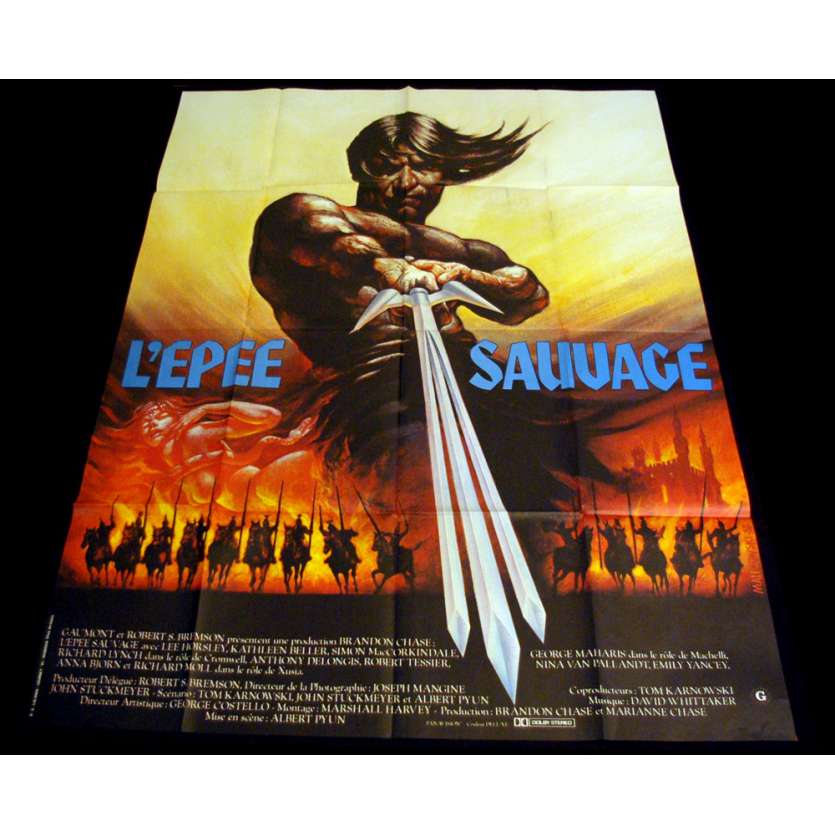 EPEE SAUVAGE Affiche 120x160 FR '82 Sword and the sorcerer Movie Poster