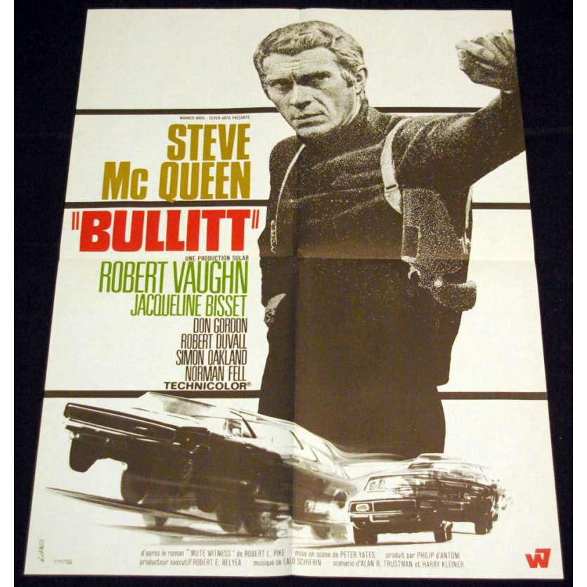 BULLITT Affiche 60x80 FR '68 Steve McQueen, Peter Yates Movie Poster