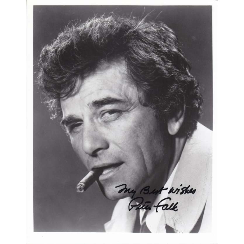 PETER FALK Photo signée 20x25 80s Colombo Signed Still