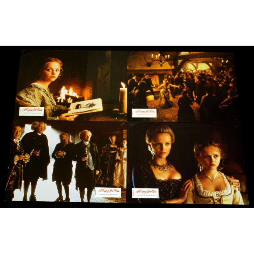 SLEEPY HOLLOW Photos exploitation x4 FR '02 Tim Burton lobby Cards