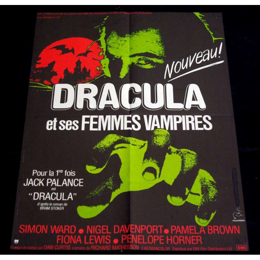DRACULA French Movie Poster '73 23x33 Jack Palance