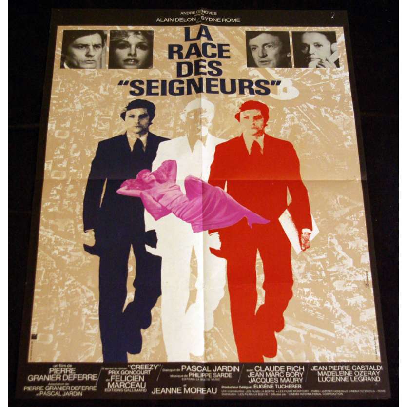 RACE DES SEIGNEURS French Movie Poster 23x31 '73 Alain Delon