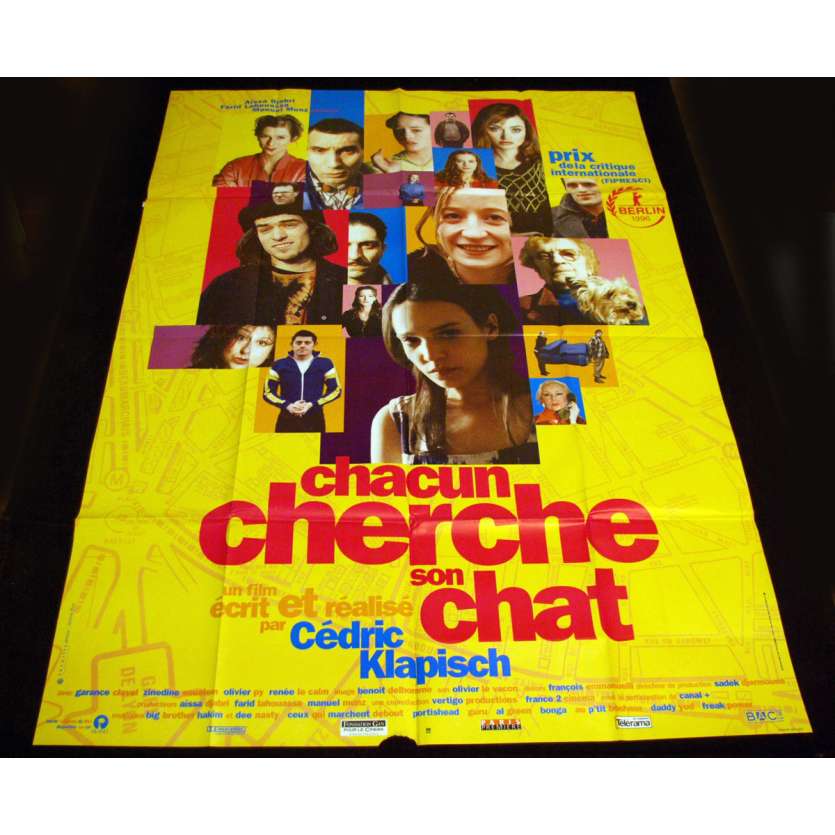 CHACUN CHERCHE SON CHAT French Movie Poster 47x63 '96 klapisch