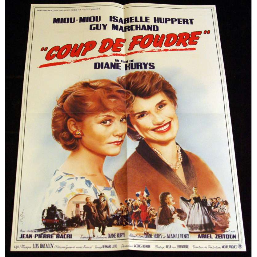 COUP DE FOUDRE Affiche 60x80 FR '83 Huppert, Miou Miou