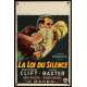 LOI DU SILENCE Affiche Belge '53 Alfred Hitchcock, Montgomery Clift & Anne Baxter