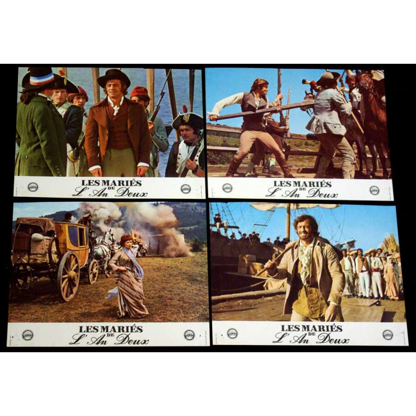 MARIES DE L'AN DEUX Photos exploitation x4 FR '71 Belmondo Lobby Cards