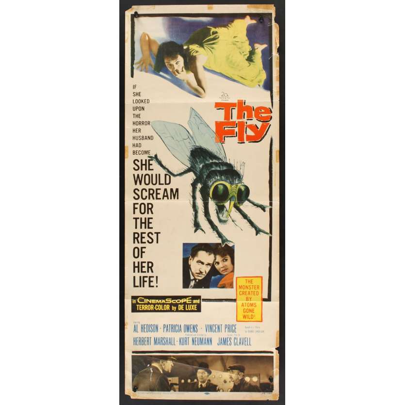 Mauvais-genres.com LA MOUCHE NOIRE Vincent Price Affiche du film USA 1958 Affiches cinéma