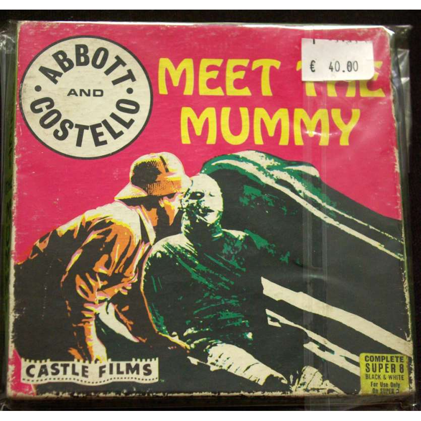 MEET THE MUMMY Vintage Super 8 mm Film US '60s Abbot Costello