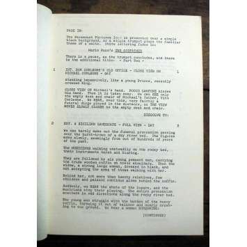PARRAIN II Scénario de production '73 F.F. Coppola, Marlon Brando, Robert de Niro Movie Script