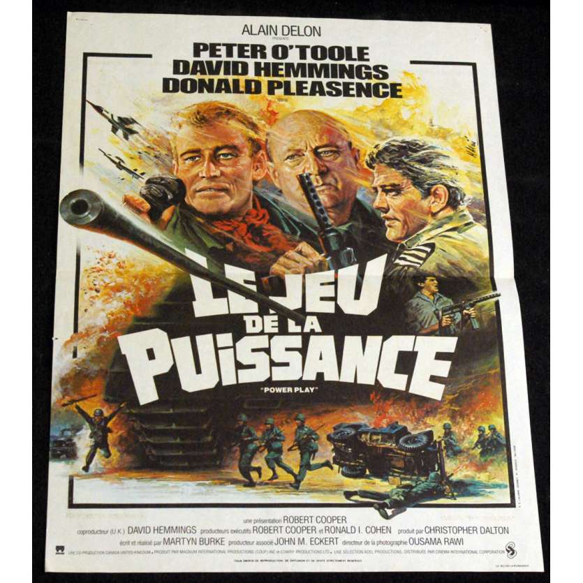 JEU DE LA PUISSANCE Affiche 40x60 FR '78 Peter O'Toole, David Hemmings Movie Poster