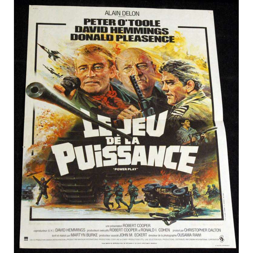 POWER GAME French Movie Poster 15x21 '78 Peter O'Toole, David Hemmings