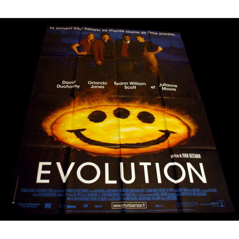 EVOLUTION Affiche 120x160 FR '01 David Duchovny, Julianne Moore