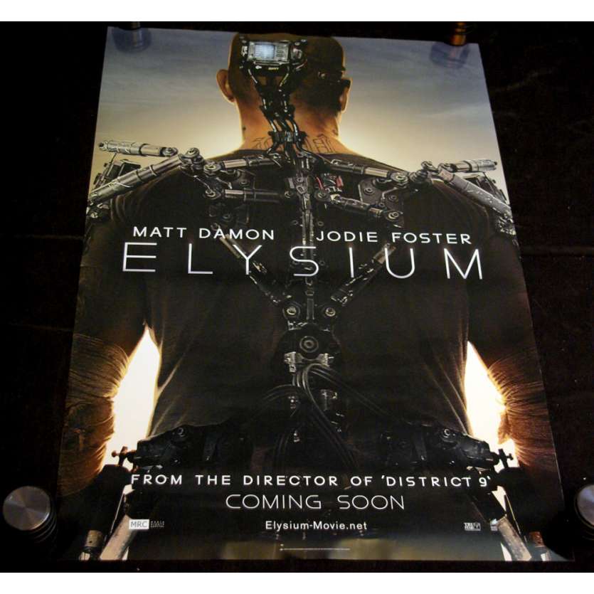 ELYSIUM Affiche prev. US '13 Matt Damon, Jodie Foster