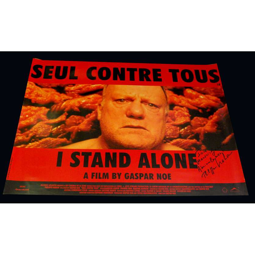 SEUL CONTRE TOUS Affiche UK Gaspar Noé '98 signée par