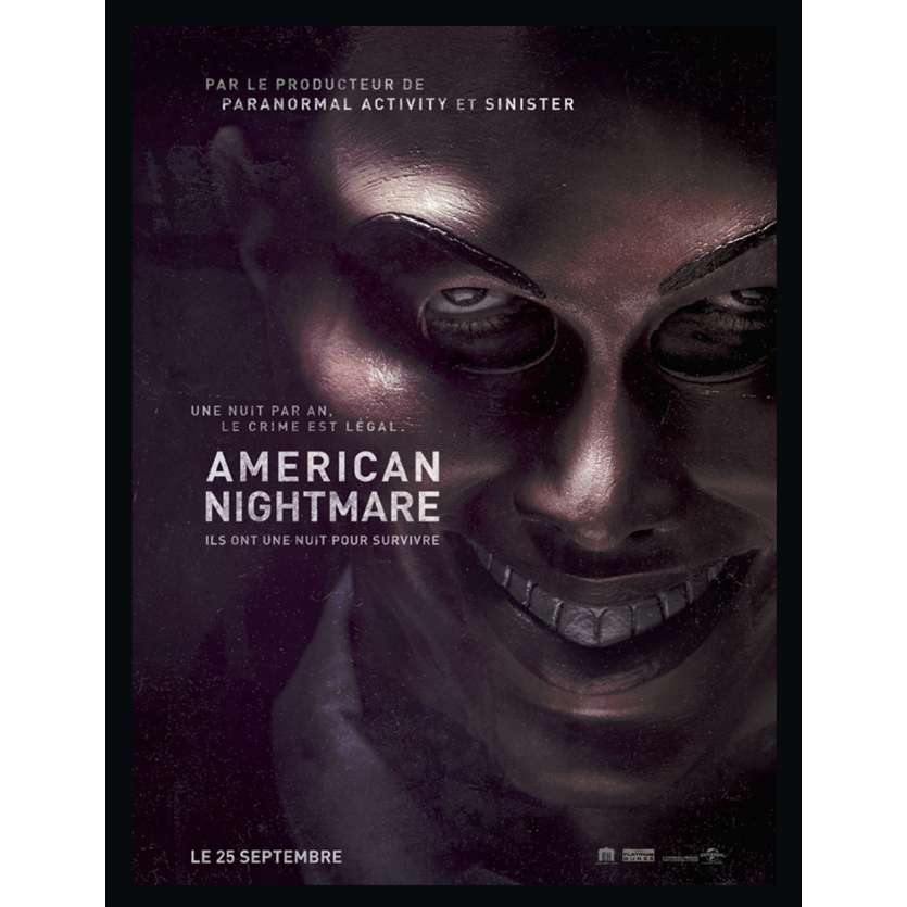 AMERICAN NIGHTMARE Affiche 40x60 FR '13 The Purge Wan poster