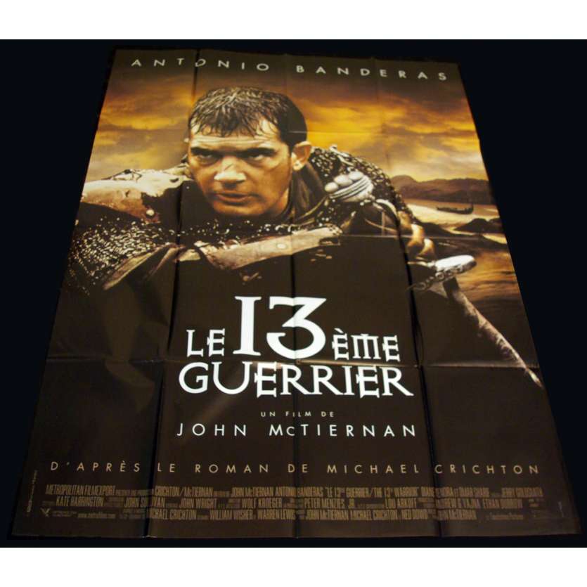 13E GUERRIER Affiche 120x160 FR '99 Antonio Banderas, John McTiernan Movie Poster