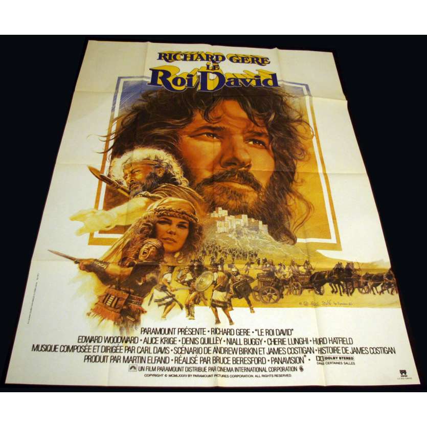 ROI DAVID Affiche 120x160 FR '85 Richard Gere King David movie Poster
